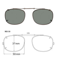 Load image into Gallery viewer, Rectangle Style SolarClips Polarized Clip-On Sunglasses - Opsales, Inc