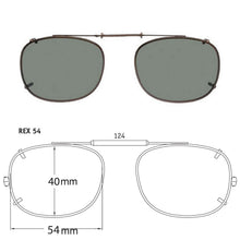 Load image into Gallery viewer, Rectangle Style SolarClips Polarized Clip-On Sunglasses - Opsales, Inc