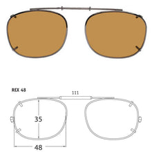 Load image into Gallery viewer, Rectangle Style SolarClips Polarized Clip-On Sunglasses - Opsales, Inc