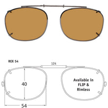 Load image into Gallery viewer, Rectangle Style SolarClips Polarized Clip-On Sunglasses - Opsales, Inc