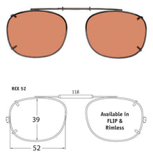 Load image into Gallery viewer, Rectangle Style SolarClips Polarized Clip-On Sunglasses - Opsales, Inc
