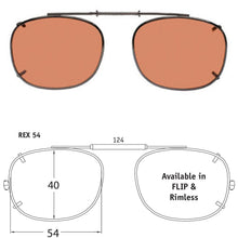 Load image into Gallery viewer, Rectangle Style SolarClips Polarized Clip-On Sunglasses - Opsales, Inc