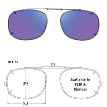 Load image into Gallery viewer, Rectangle Style SolarClips Polarized Clip-On Sunglasses - Opsales, Inc