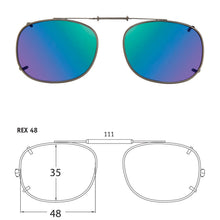 Load image into Gallery viewer, Rectangle Style SolarClips Polarized Clip-On Sunglasses - Opsales, Inc