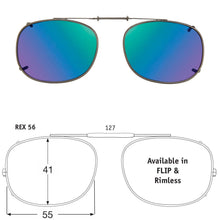 Load image into Gallery viewer, Rectangle Style SolarClips Polarized Clip-On Sunglasses - Opsales, Inc