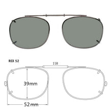 Load image into Gallery viewer, Rectangle Style SolarClips Polarized Clip-On Sunglasses - Opsales, Inc