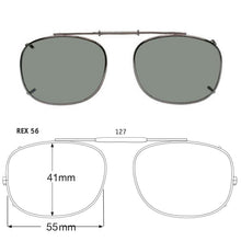Load image into Gallery viewer, Rectangle Style SolarClips Polarized Clip-On Sunglasses - Opsales, Inc