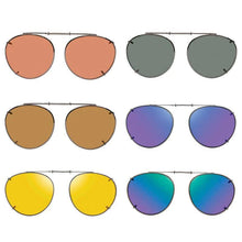 Load image into Gallery viewer, 6 Round Shade Control Polarized Clip On Sunglasses - Opsales, Inc
