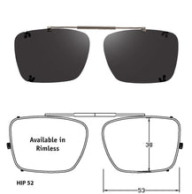 Load image into Gallery viewer, Hipster | Shade Control Rimless Clip-On Sunglasses - Opsales, Inc
