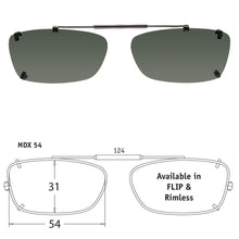 Load image into Gallery viewer, Mad Rectangle | Rimless Clip-On Sunglasses - Opsales, Inc
