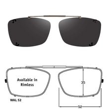 Load image into Gallery viewer, WAL Style | Shade Control Rimless Clip-On Sunglasses - Opsales, Inc
