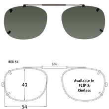 Load image into Gallery viewer, Rectangle | Shade Control Rimless Clip-On Sunglasses - Opsales, Inc
