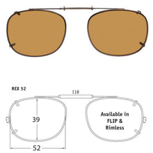 Load image into Gallery viewer, Rectangle Style SolarClips Polarized Clip-On Sunglasses - Opsales, Inc
