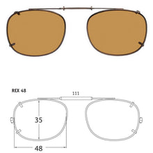 Load image into Gallery viewer, Rectangle Style SolarClips Polarized Clip-On Sunglasses - Opsales, Inc
