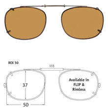 Load image into Gallery viewer, Rectangle Style SolarClips Polarized Clip-On Sunglasses - Opsales, Inc
