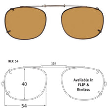 Load image into Gallery viewer, Rectangle Style SolarClips Polarized Clip-On Sunglasses - Opsales, Inc
