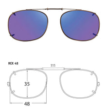 Load image into Gallery viewer, Rectangle Style SolarClips Polarized Clip-On Sunglasses - Opsales, Inc
