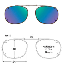 Load image into Gallery viewer, Rectangle Style SolarClips Polarized Clip-On Sunglasses - Opsales, Inc
