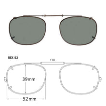 Load image into Gallery viewer, Rectangle Style SolarClips Polarized Clip-On Sunglasses - Opsales, Inc
