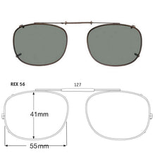 Load image into Gallery viewer, Rectangle Style SolarClips Polarized Clip-On Sunglasses - Opsales, Inc
