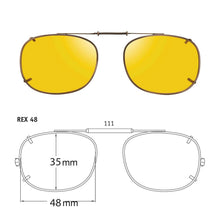 Load image into Gallery viewer, Rectangle Style SolarClips Polarized Clip-On Sunglasses - Opsales, Inc
