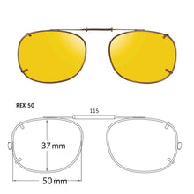 Load image into Gallery viewer, Rectangle Style SolarClips Polarized Clip-On Sunglasses - Opsales, Inc
