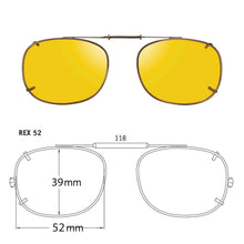 Load image into Gallery viewer, Rectangle Style SolarClips Polarized Clip-On Sunglasses - Opsales, Inc
