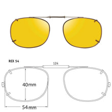 Load image into Gallery viewer, Rectangle Style SolarClips Polarized Clip-On Sunglasses - Opsales, Inc
