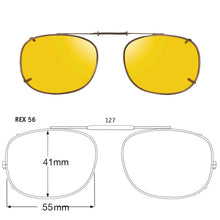 Load image into Gallery viewer, Rectangle Style SolarClips Polarized Clip-On Sunglasses - Opsales, Inc
