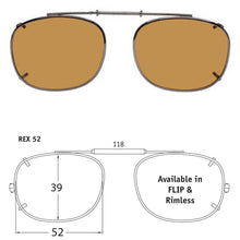 Load image into Gallery viewer, Rectangle Style SolarClips Polarized Clip-On Sunglasses - Opsales, Inc
