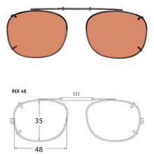 Load image into Gallery viewer, Rectangle Style SolarClips Polarized Clip-On Sunglasses - Opsales, Inc
