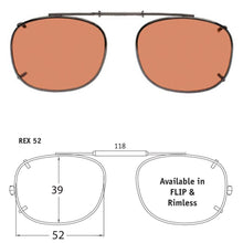 Load image into Gallery viewer, Rectangle Style SolarClips Polarized Clip-On Sunglasses - Opsales, Inc
