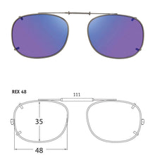 Load image into Gallery viewer, Rectangle Style SolarClips Polarized Clip-On Sunglasses - Opsales, Inc

