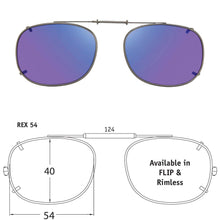 Load image into Gallery viewer, Rectangle Style SolarClips Polarized Clip-On Sunglasses - Opsales, Inc
