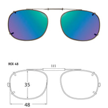 Load image into Gallery viewer, Rectangle Style SolarClips Polarized Clip-On Sunglasses - Opsales, Inc
