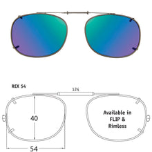 Load image into Gallery viewer, Rectangle Style SolarClips Polarized Clip-On Sunglasses - Opsales, Inc
