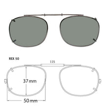 Load image into Gallery viewer, Rectangle Style SolarClips Polarized Clip-On Sunglasses - Opsales, Inc
