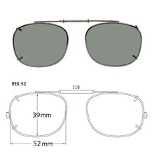 Load image into Gallery viewer, Rectangle Style SolarClips Polarized Clip-On Sunglasses - Opsales, Inc

