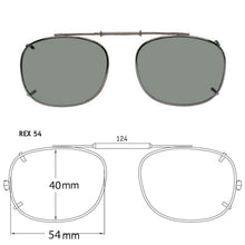 Load image into Gallery viewer, Rectangle Style SolarClips Polarized Clip-On Sunglasses - Opsales, Inc
