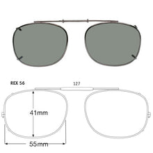 Load image into Gallery viewer, Rectangle Style SolarClips Polarized Clip-On Sunglasses - Opsales, Inc

