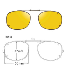 Load image into Gallery viewer, Rectangle Style SolarClips Polarized Clip-On Sunglasses - Opsales, Inc
