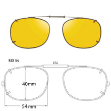 Load image into Gallery viewer, Rectangle Style SolarClips Polarized Clip-On Sunglasses - Opsales, Inc
