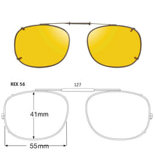 Load image into Gallery viewer, Rectangle Style SolarClips Polarized Clip-On Sunglasses - Opsales, Inc
