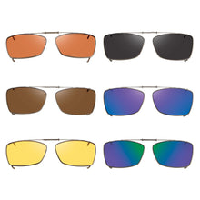 Load image into Gallery viewer, 6 Wal SolarClips Polarized Clip On Sunglasses - Opsales, Inc
